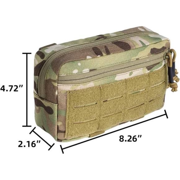 MOLLE Pouch Admin Dump Tactical Pouches Sub Abdominal Drop Carrying Kit EDC Bag - Picture 3 of 6